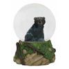 Rustic Woodlands American Sitting Ursus Black Bear Glitter Water Globe Decor view 1