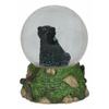 Rustic Woodlands American Sitting Ursus Black Bear Glitter Water Globe Decor view 3