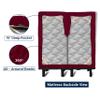 SGI bedding 34" Cal King Split Top Flex Head Sheet 100% Egyptian Cotton Sheet Set - 600 Thread Count Flex Top Sheet Adjustable Bed 4 Piece Sheet Set 15" Deep Pocket Sleep Number Bed - Burgundy Solid view 4