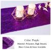 ShinyBeauty Purple Table Runners 12x108-Inches Pack of 5 Sequin Table Runner Sparkly Sequined Fabric Wedding Runners for Table Rectangle Party Table Covers Dining Tablecloth for Banquet Birthday view 3