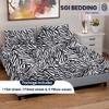 SGI bedding 28" Cal King Split Top Flex Head Sheet 100% Egyptian Cotton - 600 Thread Count Flex Top Sheet for Adjustable Bed 4 Piece Sheet Set 15" Deep for Sleep Number Bed - Zebra Print view 2