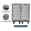 SGI bedding 28" Cal King Split Top Flex Head Sheet 100% Egyptian Cotton - 600 Thread Count Flex Top Sheet for Adjustable Bed 4 Piece Sheet Set 15" Deep for Sleep Number Bed - Zebra Print view 4