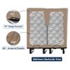 SGI bedding 32" King Split Top Flex Head Sheet 100% Egyptian Cotton Sheet Set - 600 Thread Count Flex Top Sheet Adjustable Bed - 4 Piece Sheet Set 15" Deep Pocket Sleep Number Bed - Beige Solid view 4