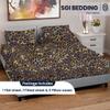 SGI bedding 28" King Split Top Flex Head Sheet 100% Egyptian Cotton Sheet Set - 600 Thread Count Flex Top Sheet Adjustable Bed - 4 Piece Sheet Set 15" Deep Pocket Sleep Number Bed - Leopard Print view 2