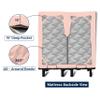SGI bedding 32" Cal King Split Top Flex Head Sheet 100% Egyptian Cotton Sheet Set - 600 Thread Count Flex Top Sheet Adjustable Bed - 4 Piece Sheet Set 15" Deep Pocket Sleep Number Bed - Peach Solid view 4