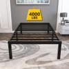 yookare 18 Inch Tall and Strong Platform Metal Bed Frame/Easy Assembly Mattress Foundation/ 4000lbs Heavy Duty Frame with Steel Slat Support/No Noise/No Box Spring NeededTwin view 1