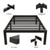 yookare 18 Inch Tall and Strong Platform Metal Bed Frame/Easy Assembly Mattress Foundation/ 4000lbs Heavy Duty Frame with Steel Slat Support/No Noise/No Box Spring NeededTwin view 4