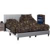 SGI Bedding 34" Cal King Split Top Flex Head sheet 100% Egyptian Cotton Sheet Set - 600 Thread Count Flex Top Sheet for Adjustable Bed - 4 Piece Sheet Set 15" Deep for Sleep Number bed - Leopard Print view 1