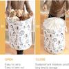 INough Kids Laundry Basket Extra Large Baby Hamper for Nursery, 58L Kids Baskets for Nursery Stuffed Animal Storage Basket, Canvas Clothes Hamper Toy Basket for Boys Foldable Laundry Hampers (Giraffe) view 3