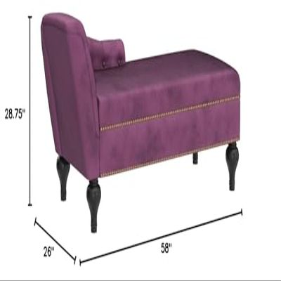 Anwick Chaise Lounge Indoor Tufted Fabric, Modern Upholstered Recliner Lounge Chair for Living Room Bedroom, Sleeper Lounge Sofa