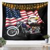 American Flag Tapestry Dirt Bike Motorcycle Wall Blanket Tapestries, Eagle Animal Wall Hanging for Kids Teens Adult Black Solemn Home Wall Decor, XLarge 70.9 x 92.5 Inches view 1