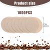1000 Pcs Unbleached Coffee Filters Unbleached Coffee Filter Paper Round Coffee Maker Filters Compatible with Coffee Tea Filters view 2