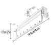 SOBS Pull Out Closet Rod Adjustable Wardrobe Rail Clothes Rack, Heavy-Duty Retractable Closet Storage Rack, Hanging Closet Rod Extender Suspension, Closet Clothes Rail, 2 Colors view 2
