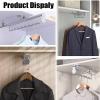 SOBS Pull Out Closet Rod Adjustable Wardrobe Rail Clothes Rack, Heavy-Duty Retractable Closet Storage Rack, Hanging Closet Rod Extender Suspension, Closet Clothes Rail, 2 Colors view 3
