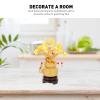 Garneck Citrine Money Tree Feng Shui Crystal Money Tree with Coins Brings Fortune Wealth Chinese Money Tree Luck Tree Bonsai Ornament Home Office Decoration, 7 Inches view 3