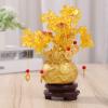 Garneck Citrine Money Tree Feng Shui Crystal Money Tree with Coins Brings Fortune Wealth Chinese Money Tree Luck Tree Bonsai Ornament Home Office Decoration, 7 Inches view 4
