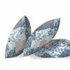 HomeRoots Indigo Blue Pink Broadcloth Blue White Boho Floral Indoor Outdoor Throw Pillow view 2