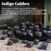 "Crocon 1LB Indigo Gabbro Tumbled Stones and Crystals bulk 2000+ Carats Natural Crystal Kit for Reiki Healing Crystal Polished, Tumble Stones, Chakra Balancing, Reiki Gift, Home Decor Size : 2025 mm" view 2