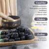 "Crocon 1LB Indigo Gabbro Tumbled Stones and Crystals bulk 2000+ Carats Natural Crystal Kit for Reiki Healing Crystal Polished, Tumble Stones, Chakra Balancing, Reiki Gift, Home Decor Size : 2025 mm" view 4