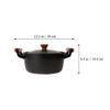 1pc Non-stick Cast Iron Stew Pot Japanese Style Soup Pot for Home Cooking Iron Material for Instant Noodles Stews and Hot Soups view 4