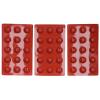 3Pcs Round Dome Fondant Mold, 15-Cavity Semi Sphere Silicone Molds Brown Silicone Baking Molds for Pudding, Chocolate, Candy view 1