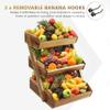 3-Tier Fruit Basket for Kitchen - Durable, Multifunctional, Large Capacity Fruit & Veggie Stand with Snack Organizer view 2
