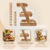 3-Tier Fruit Basket for Kitchen - Durable, Multifunctional, Large Capacity Fruit & Veggie Stand with Snack Organizer view 4