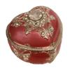 Splendid Pink Jeweled Music Box/Jewelry Box with Sparkling Butterfly Design in Heart Shape with Delicately Placed Austrian Crystal Elements Playing Unforgettable view 1