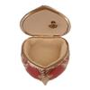 Splendid Pink Jeweled Music Box/Jewelry Box with Sparkling Butterfly Design in Heart Shape with Delicately Placed Austrian Crystal Elements Playing Unforgettable view 2