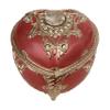 Splendid Pink Jeweled Music Box/Jewelry Box with Sparkling Butterfly Design in Heart Shape with Delicately Placed Austrian Crystal Elements Playing Unforgettable view 3