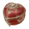 Splendid Pink Jeweled Music Box/Jewelry Box with Sparkling Butterfly Design in Heart Shape with Delicately Placed Austrian Crystal Elements Playing Unforgettable view 4