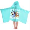 Jay Franco Bluey Bingo Cartoon Kids Hooded Towel Bath Wrap, Blue view 2