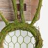 Artificial Mossy Grapevine Bunny Wreath view 3