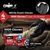 London Labs Black Nitrile Gloves Disposable Latex Free & Powder Free,4 Mil Rubber Glove, Cleaning, Cooking, Mechanic, Tattoo (200 Count, X-Large) view 2
