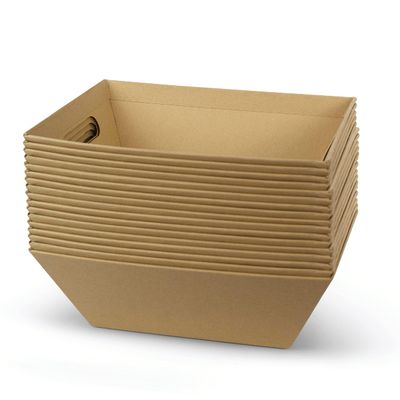 [20 PK] Bulk 8x10 Empty Baskets For Gifts| Shelf Baskets For Organizing, Storage, Display| Basket For Snacks, Produce, Serving| Christmas, Easter, Valentines| Gift To Impress- Upper Midland Products