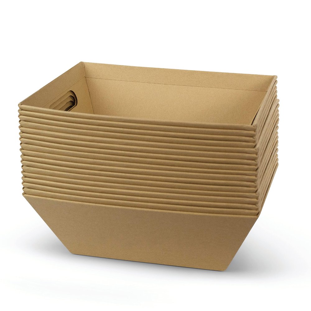 [20 PK] Bulk 8x10 Empty Baskets For Gifts| Shelf Baskets For Organizing, Storage, Display| Basket For Snacks, Produce, Serving| Christmas, Easter, Valentines| Gift To Impress- Upper Midland Products
