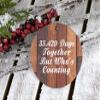 Designsify Christmas Tree Decoration, 97th Anniversary 35,429 Days Together Who's Counting, Circle Ornament E, Gifts for Birthday Valentines Mom Mothers Fathers Day Party, to Men Women Him Her view 3