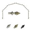 A&F Rod Dcor - Apex 13/16" 6-Sided Bay Window Curtain Rod - Antique Brass view 1