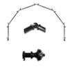 A&F Rod Dcor - Fargo 13/16" 6-Sided Bay Window Curtain Rod - Black view 1