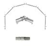 A&F Rod Dcor - Cylinder 13/16" 6-Sided Bay Window Curtain Rod - Satin Nickel view 1