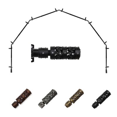 Carousel 13/16" 6-Sided Bay Window Curtain Rod 28-48" (Each Side) - Black