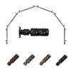 Carousel 13/16" 6-Sided Bay Window Curtain Rod 28-48" (Each Side) - Black view 1