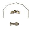 A&F Rod Dcor - Kernel 13/16" 6-Sided Bay Window Curtain Rod - Antique Brass view 1