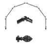A&F Rod Dcor - Ashland 13/16" 6-Sided Bay Window Curtain Rod - Black view 2