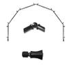 Pillar 13/16" 6-Sided Bay Window Curtain Rod 28-48" (Each Side) - Black view 4