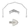 A&F Rod Dcor - Screen 13/16" 6-Sided Bay Window Curtain Rod - Satin Nickel view 1