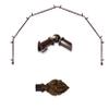 A&F Rod Dcor - Ashland 13/16" 6-Sided Bay Window Curtain Rod - Cocoa view 2