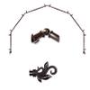 A&F Rod Dcor - Quinn 13/16" 6-Sided Bay Window Curtain Rod - Cocoa view 1
