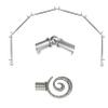 A&F Rod Dcor - Whirlwind 13/16" 6-Sided Bay Window Curtain Rod - Satin Nickel view 1