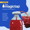 Magic Tap Automatic Drink Dispenser for Fridge, White (1 Pack), No Spill Milk Dispenser for Fridge, Automatic Milk Dispenser Pump for Gallon Jugs, Water & Juice, Fits Most Bottles, Batteries Required view 2